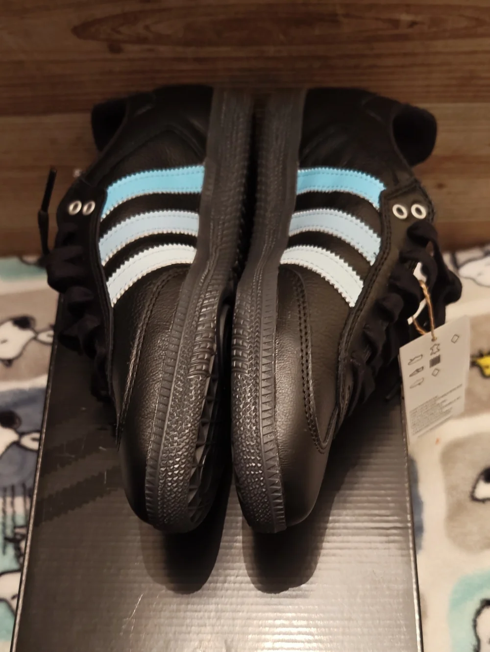 NWT Adidas Charlotte Black Sheep Samba Men's Size 7